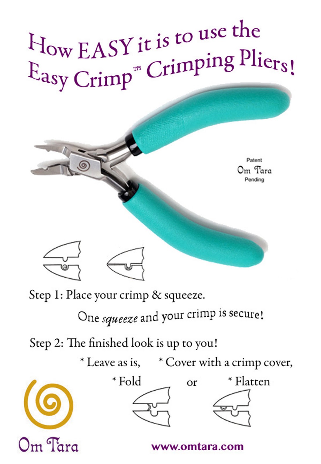 Om Tara's Easy Crimp™ Crimping Pliers Giveaway / The Beading Gem